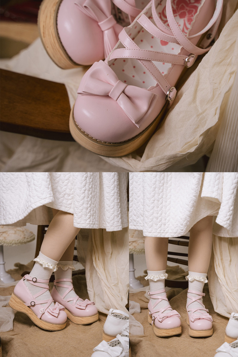 Ribbon Flat Lolita Shoes