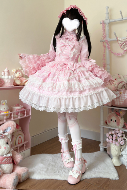 [pre-order] Heart Throbbing Lolita Dress + Ruffle Blouse
