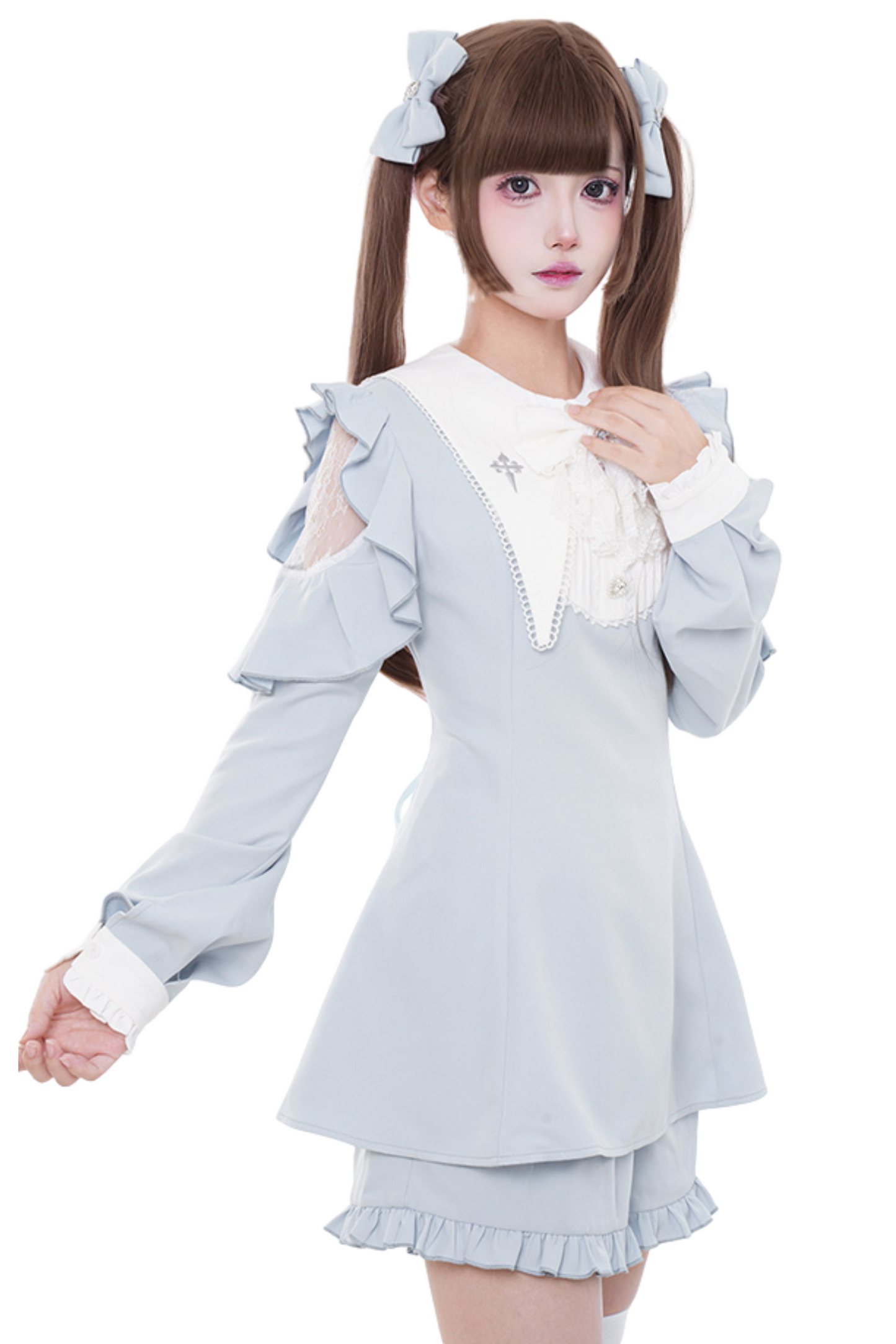 Sweet Pure Doll Peplum Top + Shorts