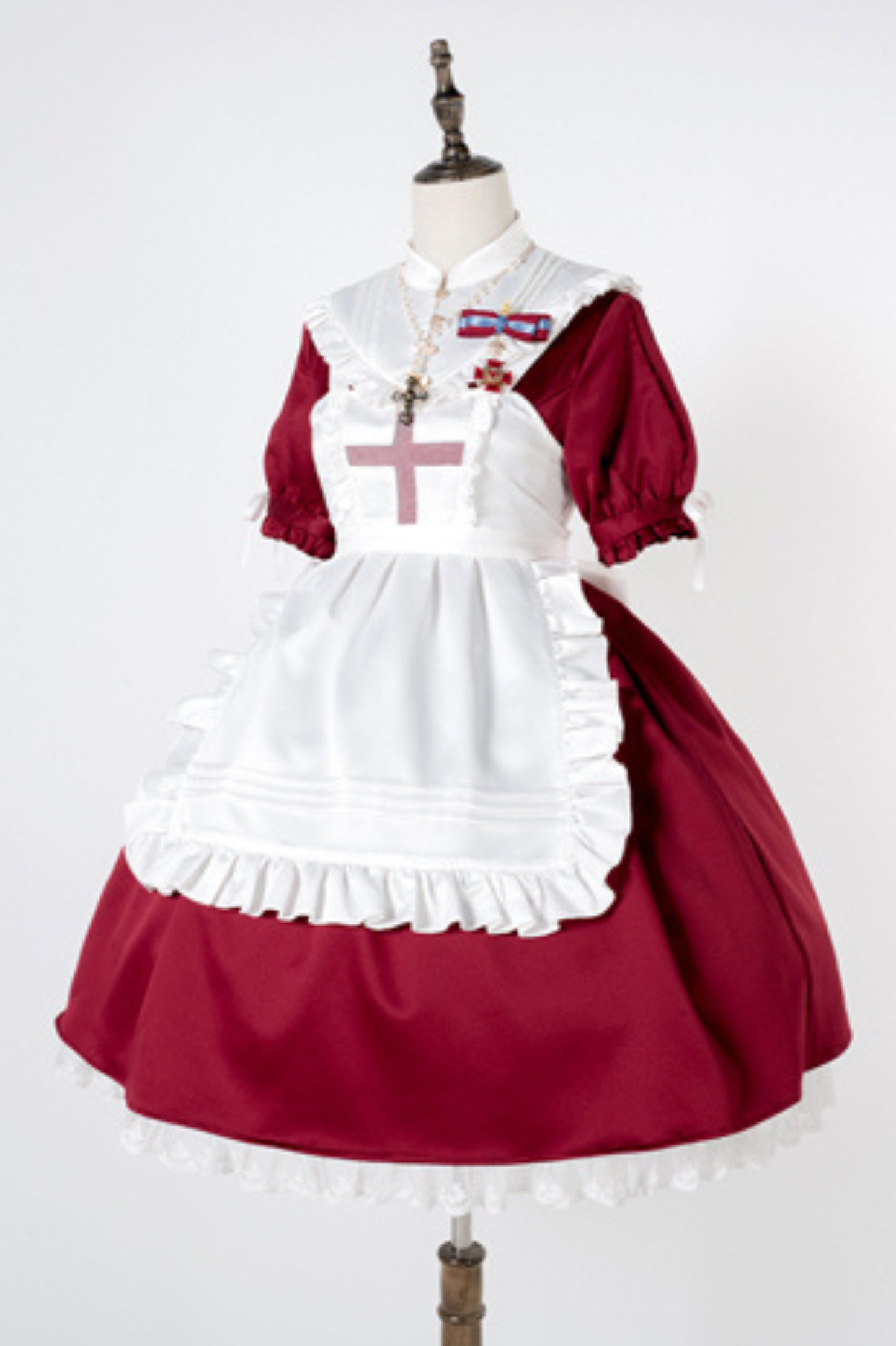 Lantern Angel Maid Lolita Dress + Apron + Detachable Collar