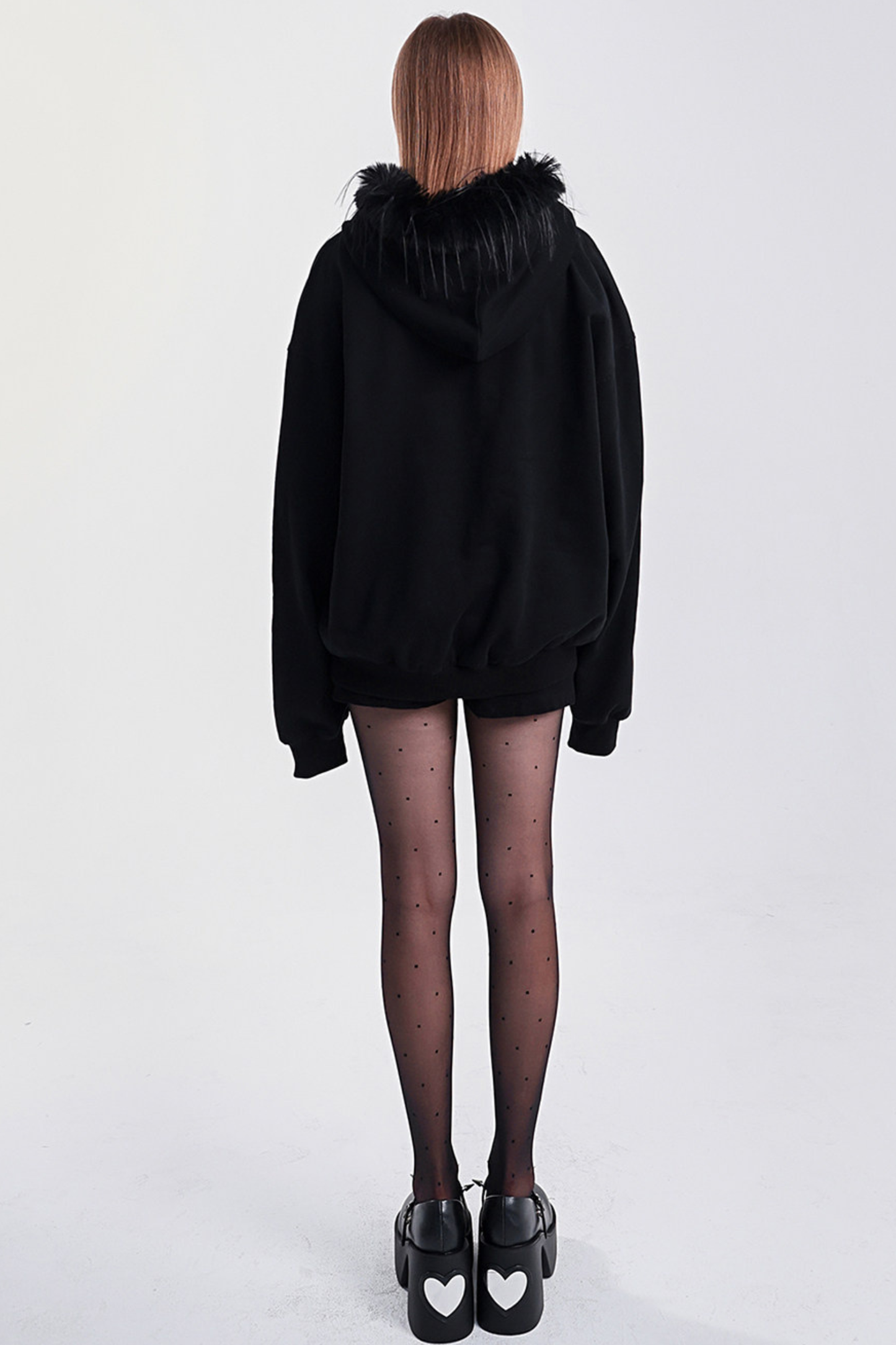 Fur Hood Loose Top
