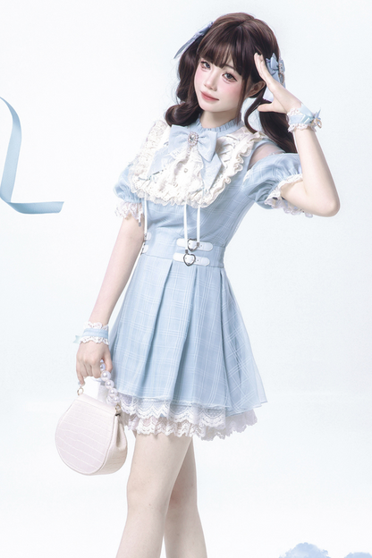 [pre-order] Sweet Girly Aqua Dress
