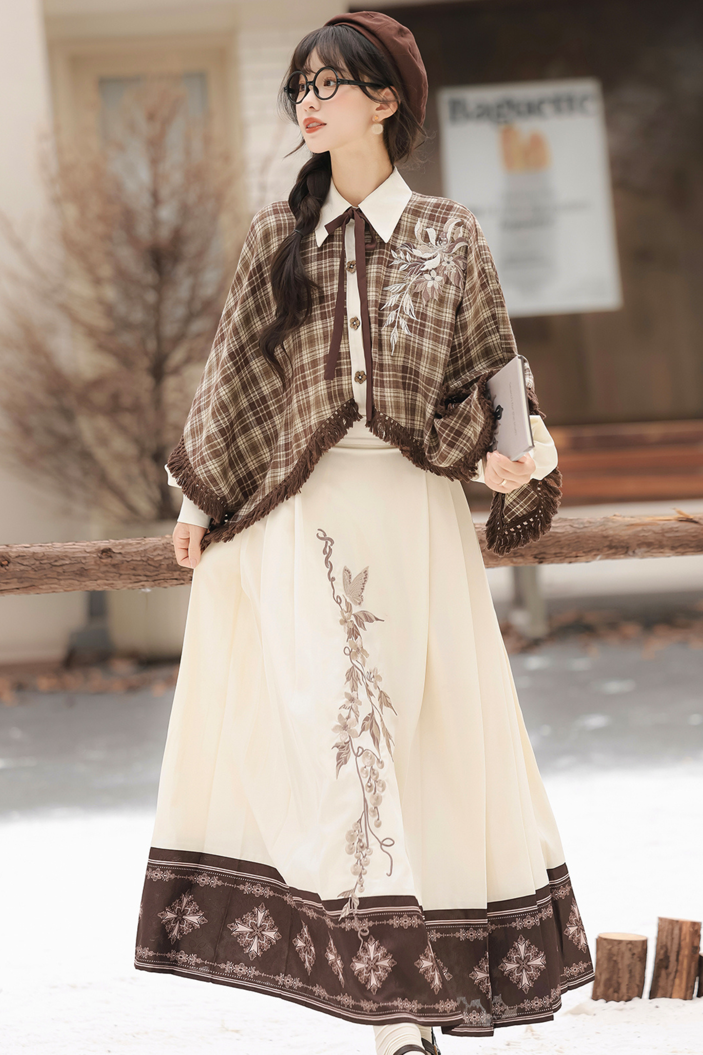 Retro Plaid Top + Skirt