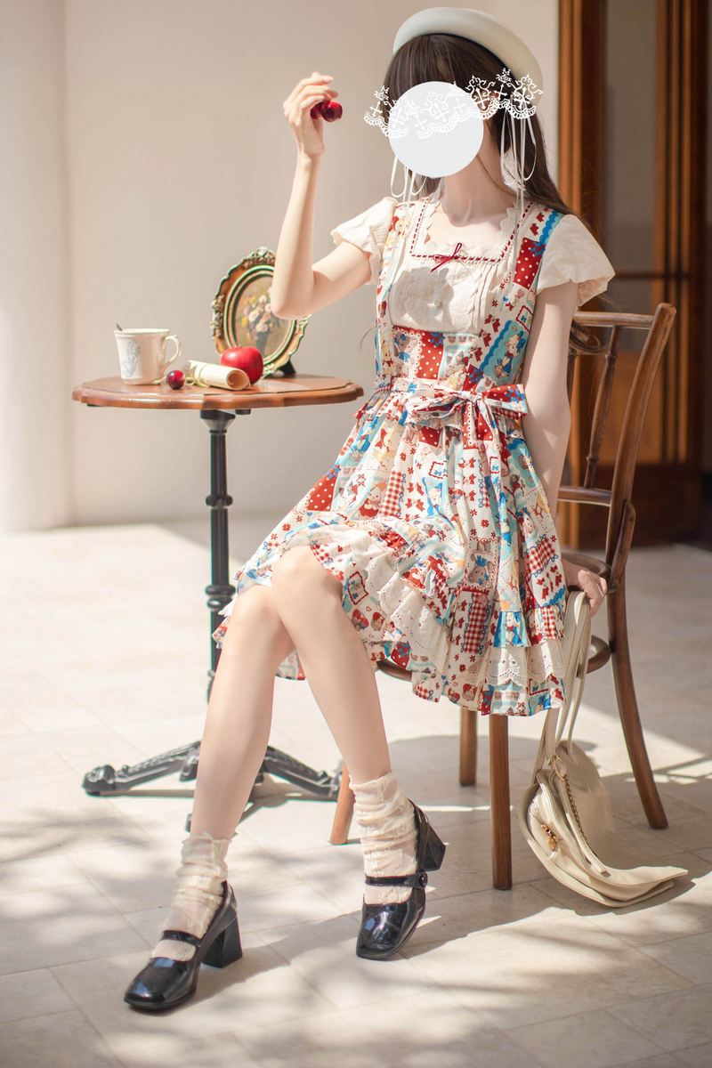 [pre-order] Retro Pop Vest Skirt + Shirt