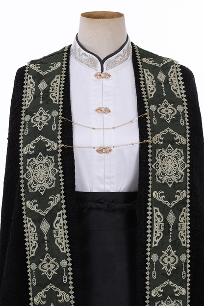 [pre-order] Dark Chinese-style Shirt + Cape + Skirt