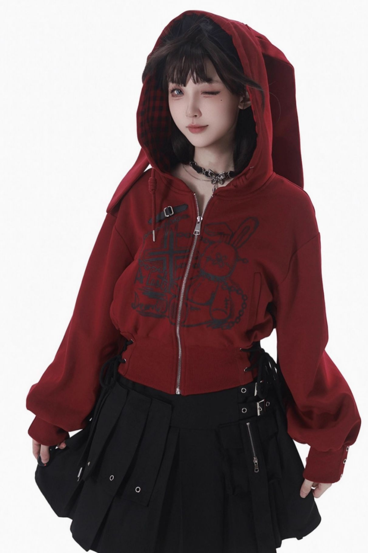 Rabbit Hoodie + Skirt