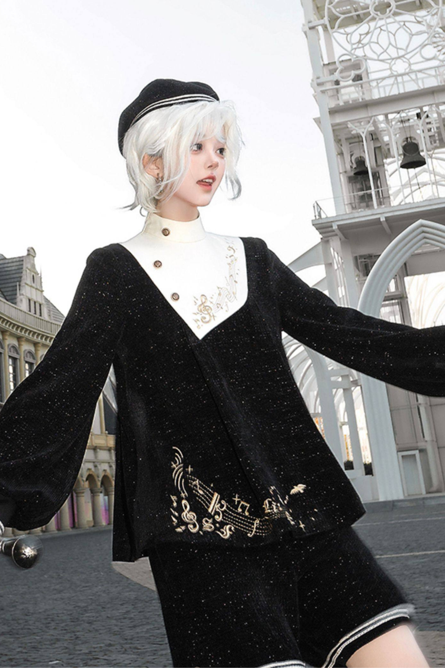 Prince Academy Lolita Top + Shorts + Hat