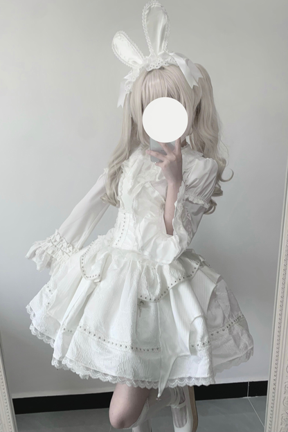 Mist White Gothic Lolita Set