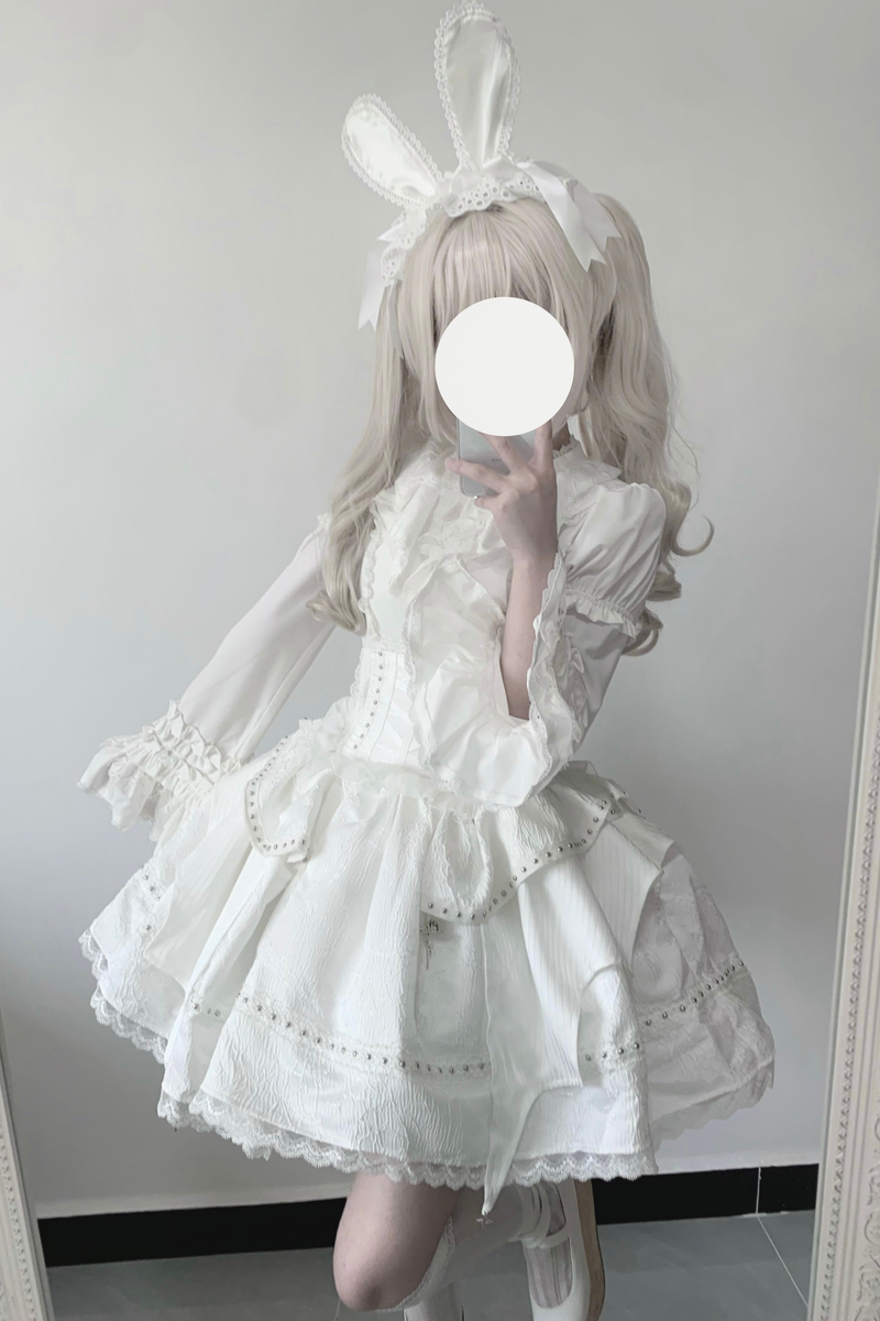 Mist White Gothic Lolita Set