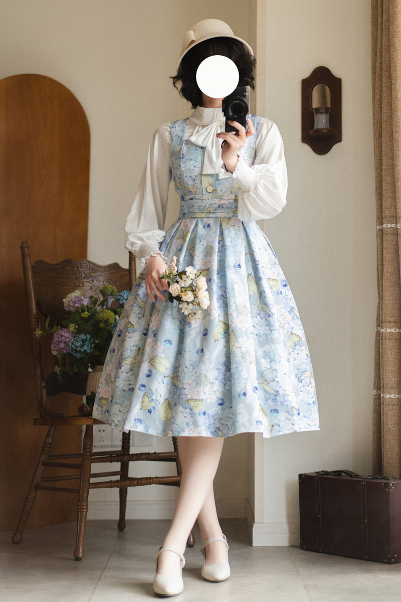 Retro Sleeveless Dress + Shirt