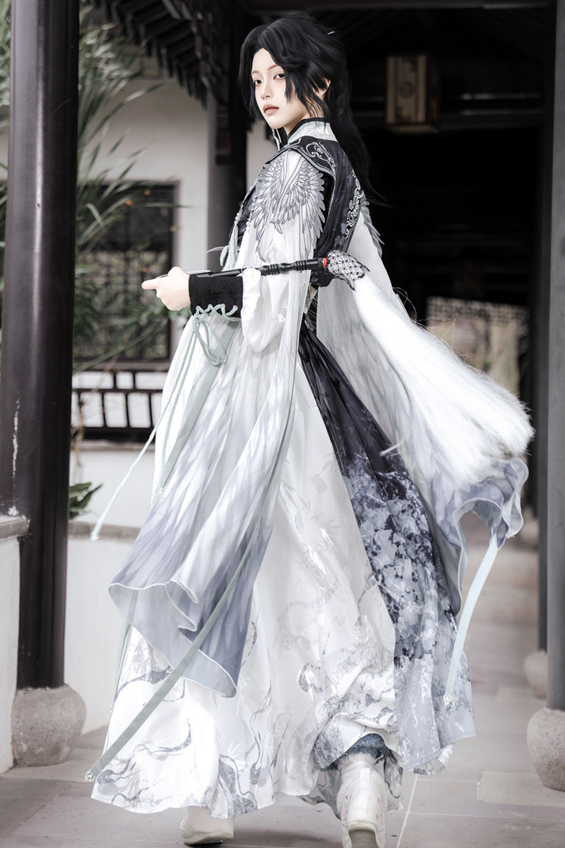 Chinese Big Sleeve Cape + Shirt + Long Skirt + Waist Belt + Chinese Top + Skirt + Camisole Dress + Leg Warmers