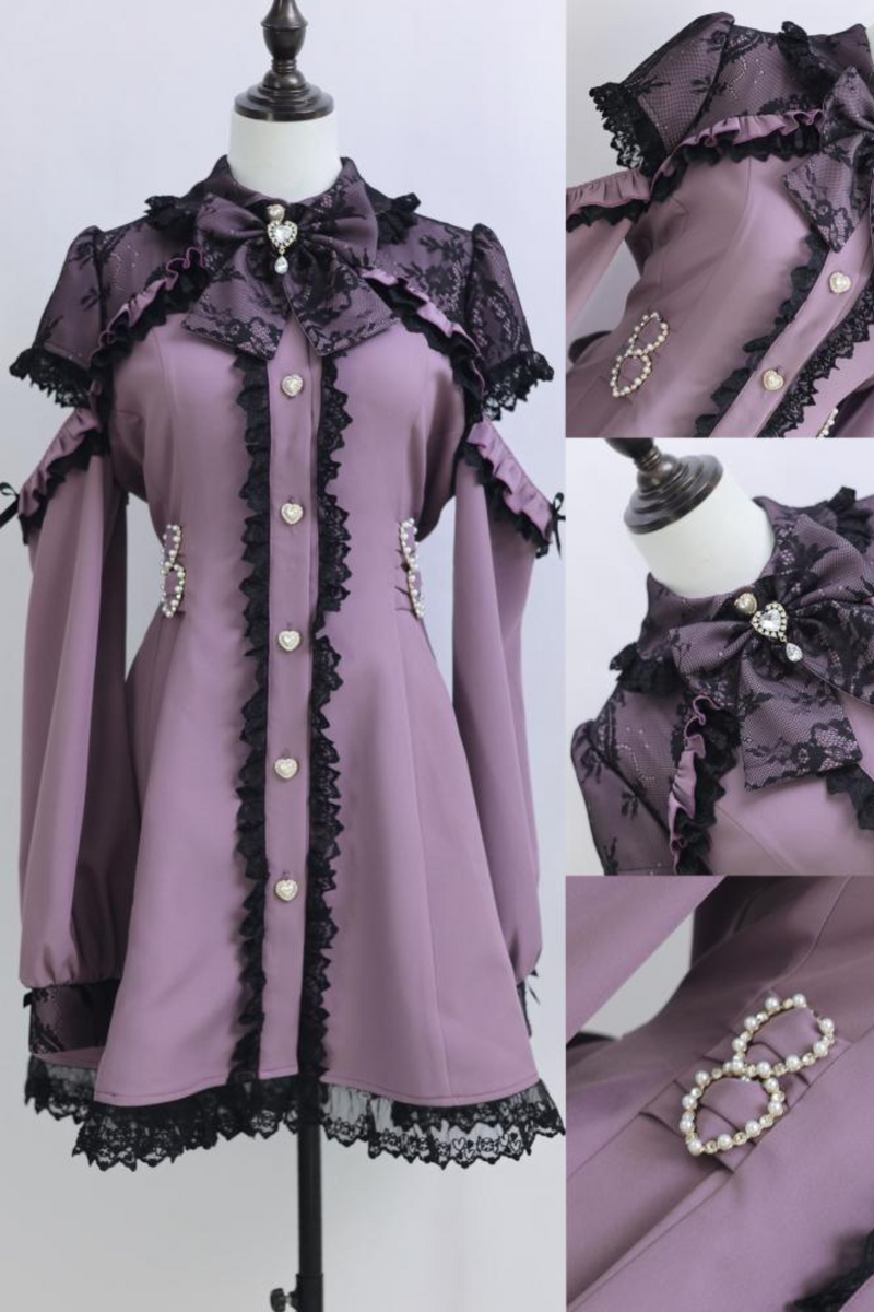 [pre-order] Jirai Ribbon Off-shoulder Dress
