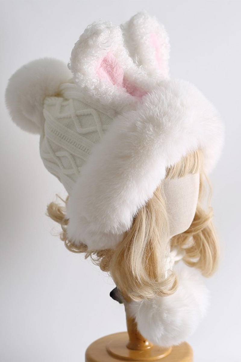 Faux Sweet Bunny Ear Hat