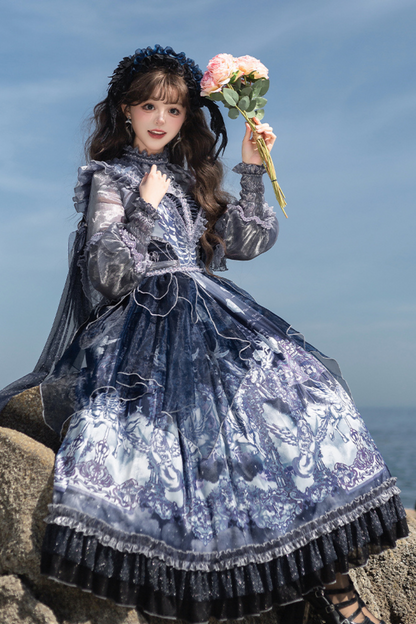 Angel Garden Blue Jsk + Loose Shirt