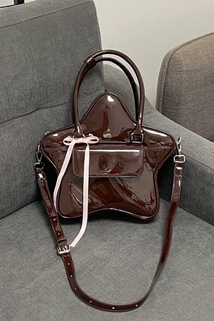 Chocolate Star Ribbon Y2k Bag