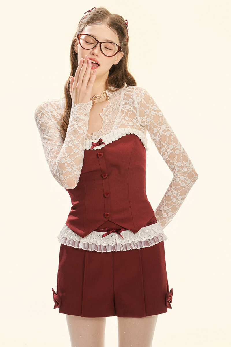 Exquisite Lace Tube Top Set