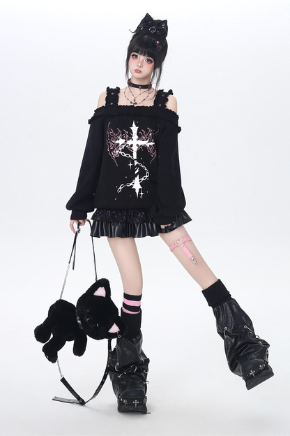 Cross Silence One-shoulder Top