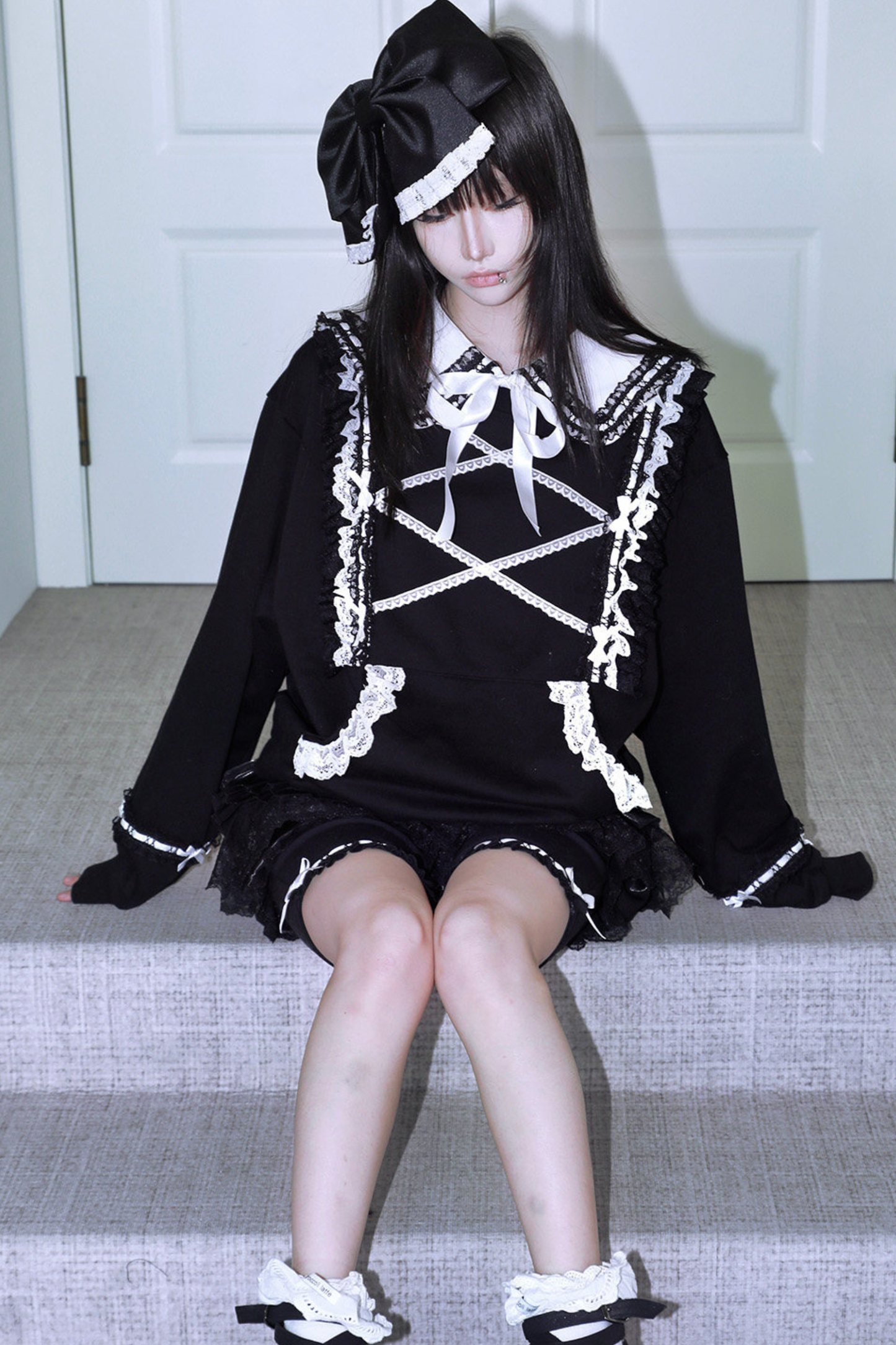 Lace Sweet Gothic Sweat Top + Pants