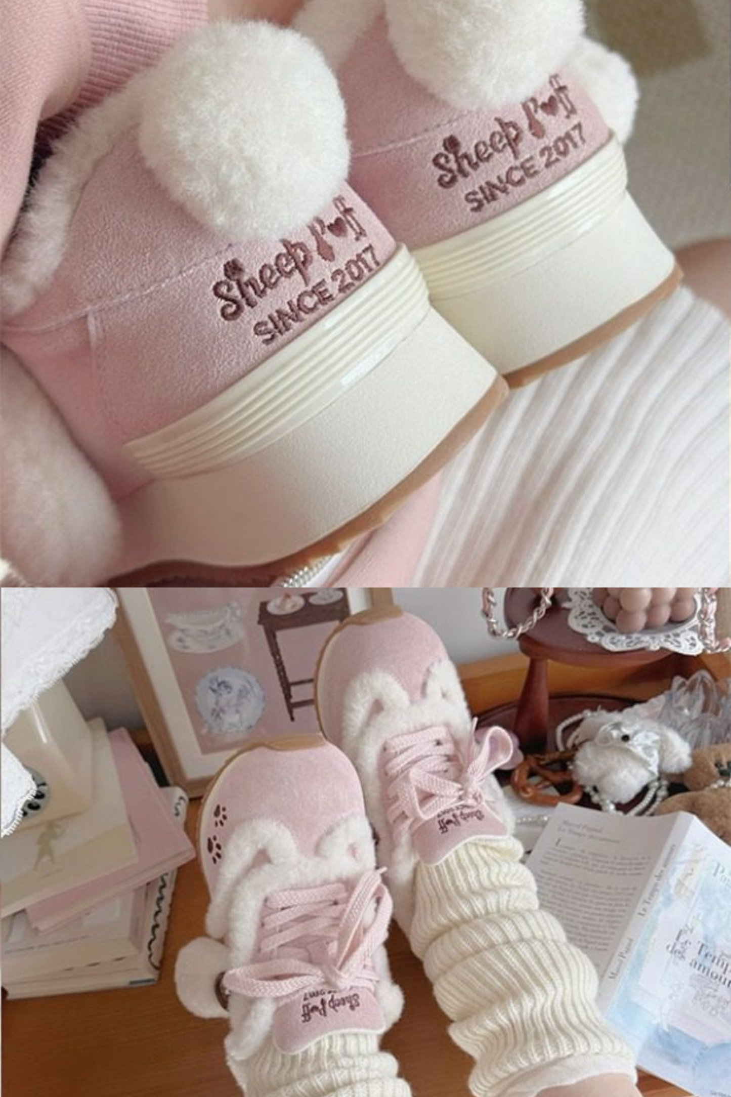 Fur Round Sweet Sneakers