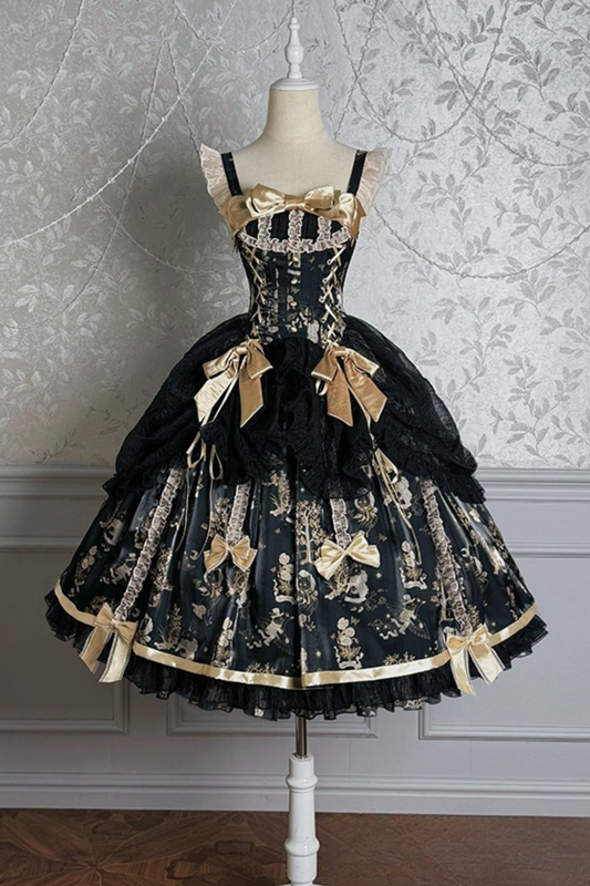 [pre-order Deadline: April 3] Gilded Fantasy Lolita Dress + Jumper Skirt