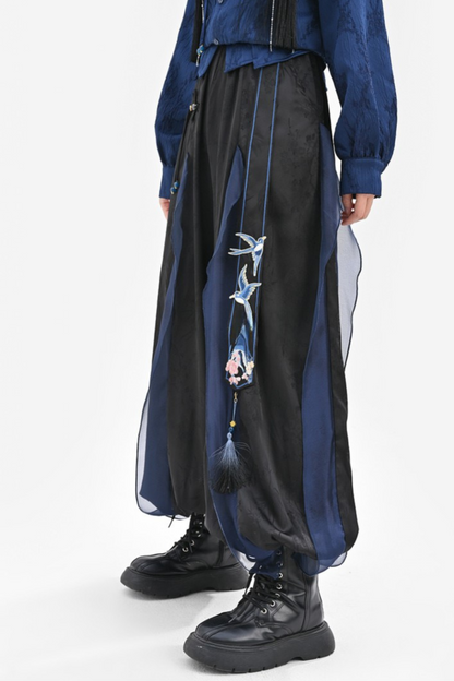 Chinese-style Design Mode Jacket + Shirt + Pants + Camisole