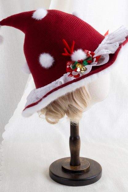 Dark Red Lolita Hat