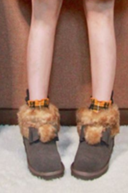 Animal Lolita Fur Boots