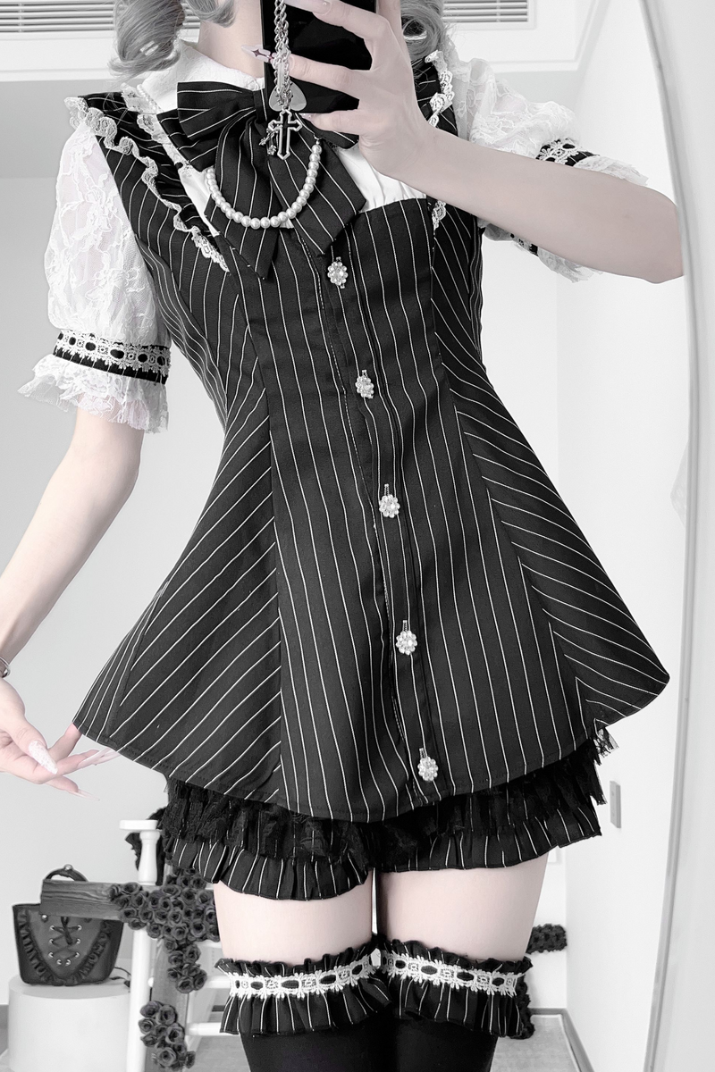 [pre-order] Jirai Striped Top + Pants