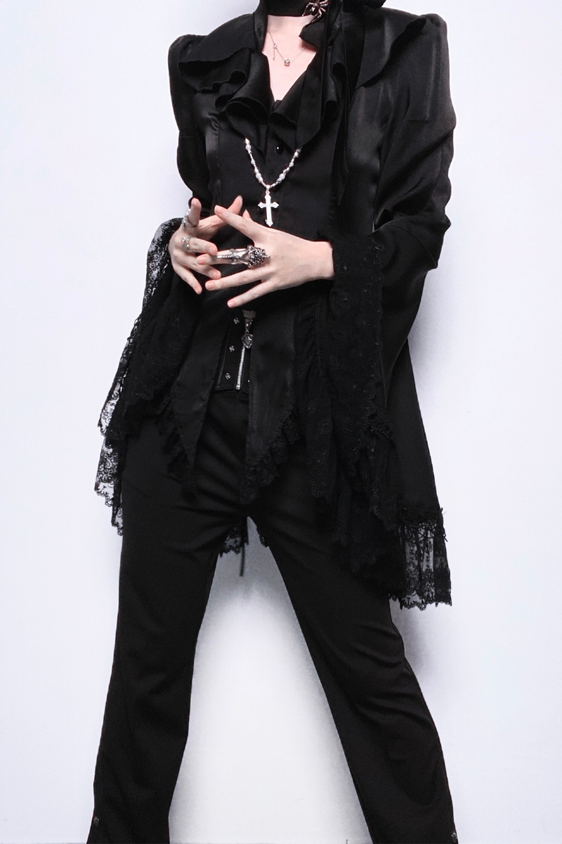 Butterfly Shadow Gothic Prince Outfit Top