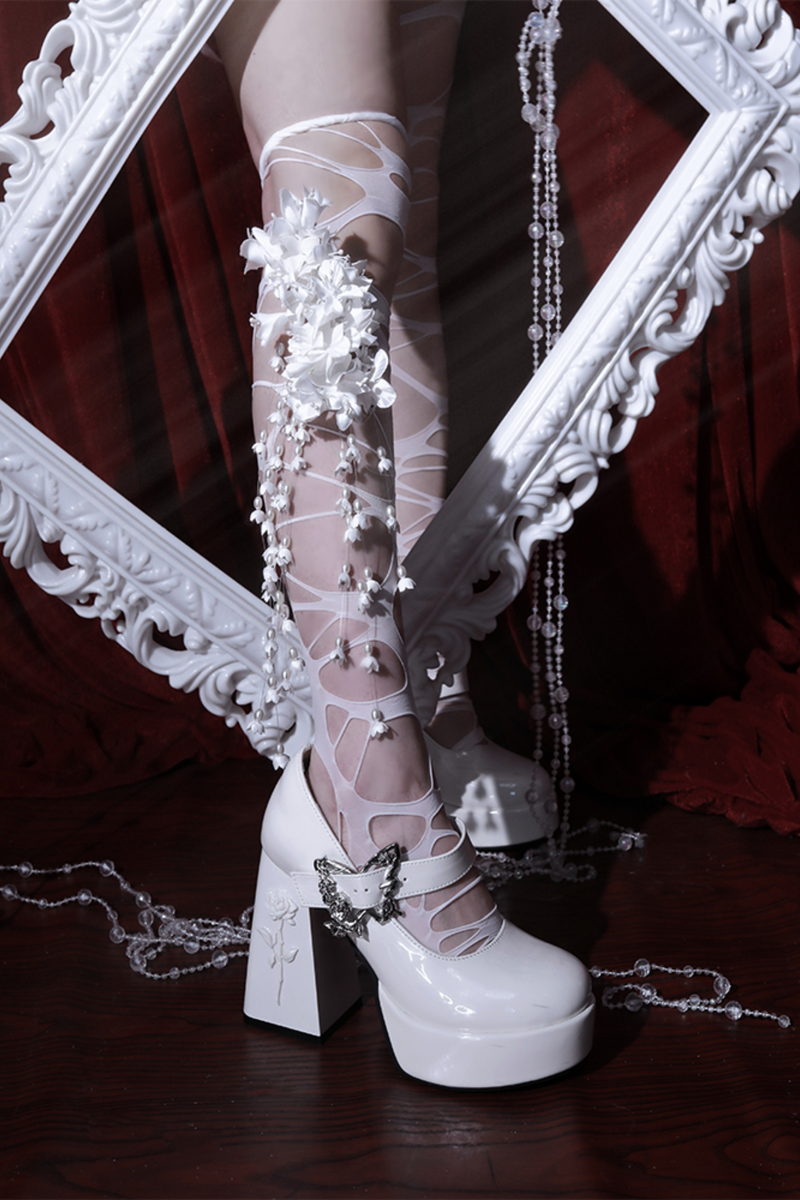 Floating Dreamland Platform Block Heel