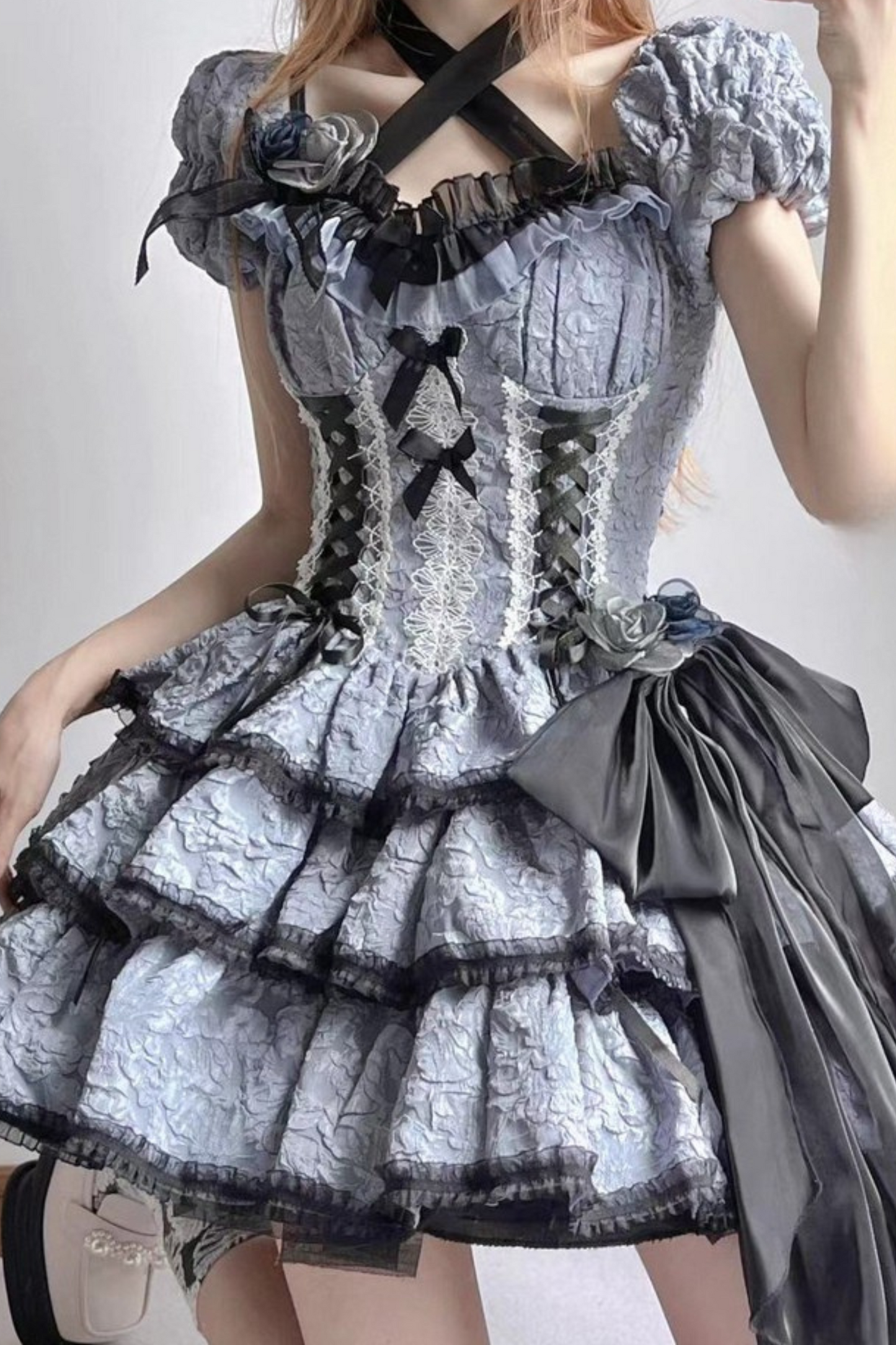 [pre-order] Medea Gothic Girly Ruffle Lolita Dress