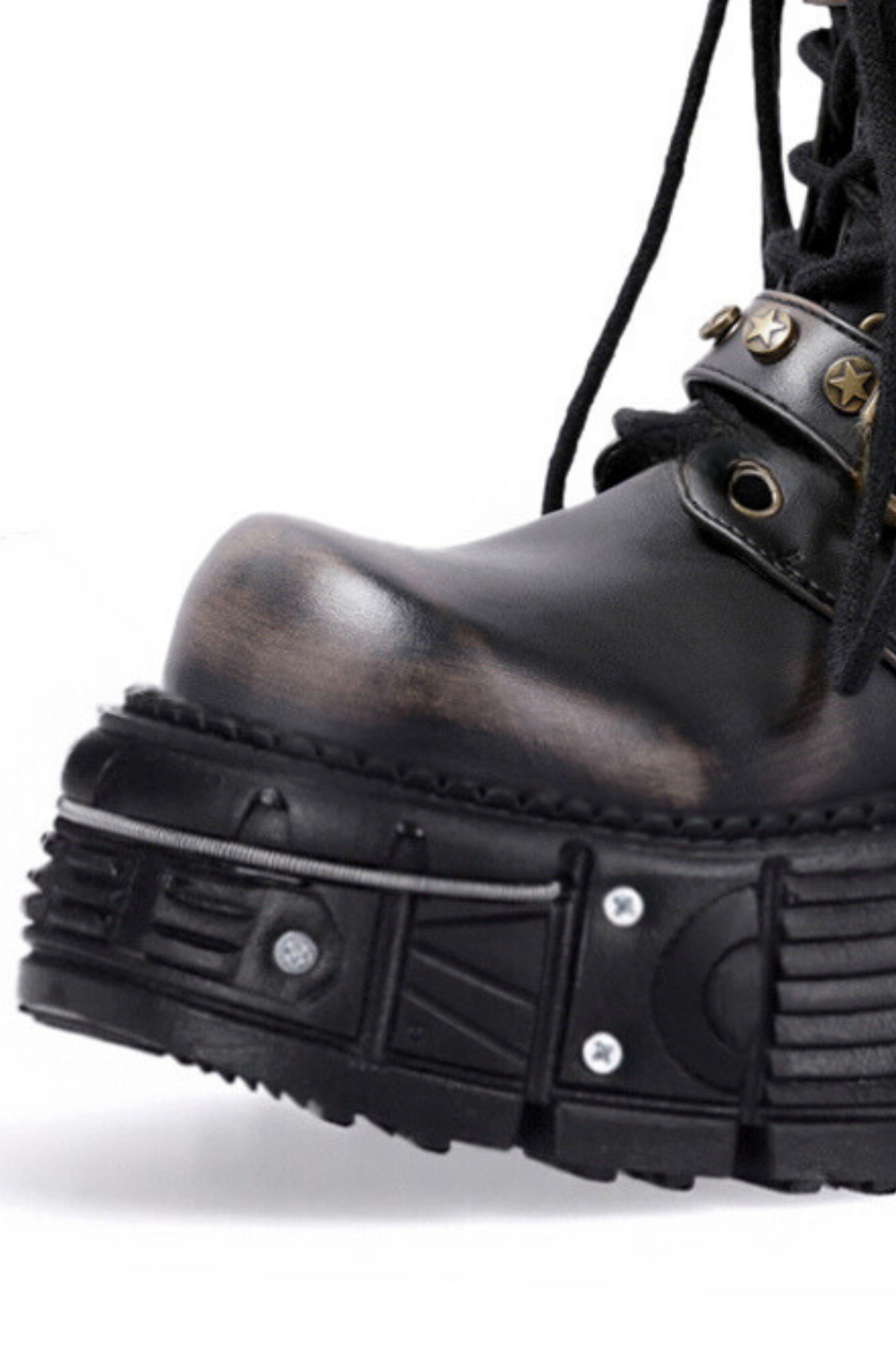 Gothic Retro Punk Motorcycle Boots