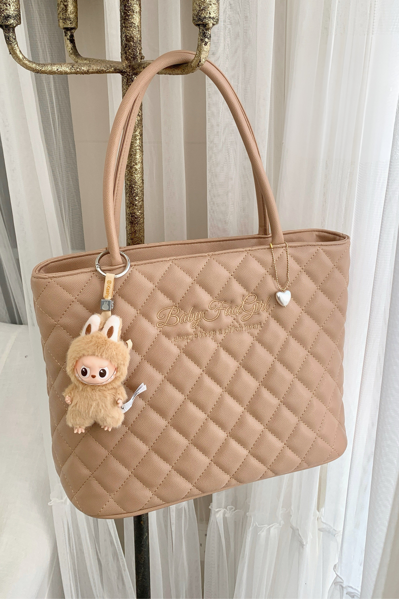 Sweet Quilted Tote Bag