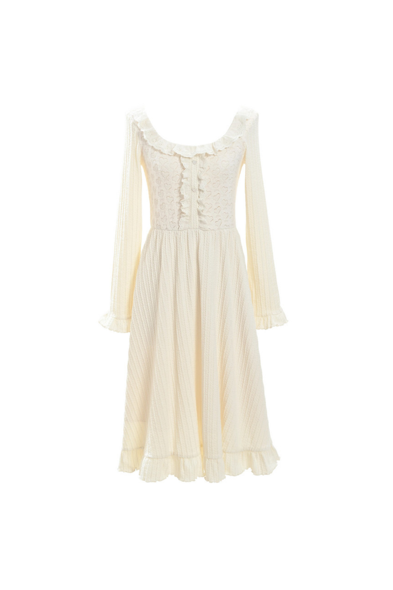 Lace Square Neck Fairy Dress