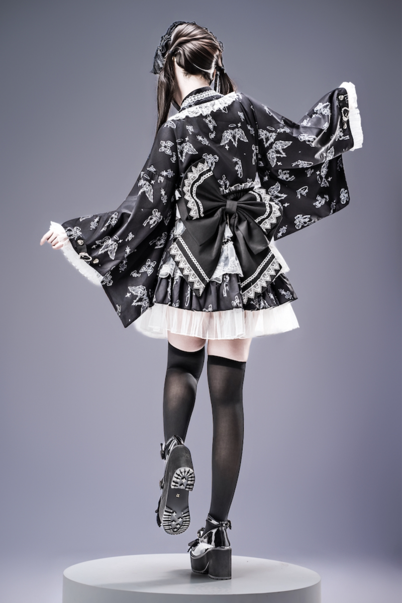 Galaxy Dark Lace Dark Kawaii Yukata