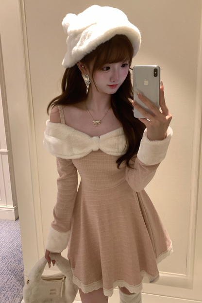 Sweet Off-shoulder Dress