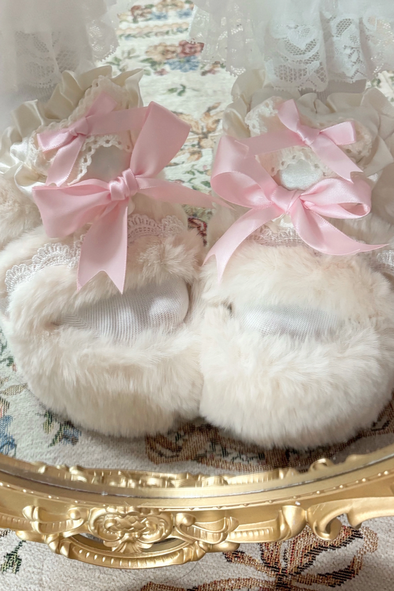 Bunny Fur Lolita Slippers