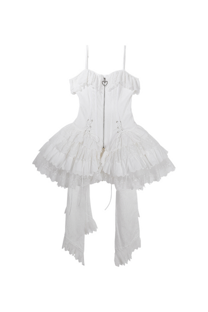 Ribbon Ballet Light Suspender Lolita Skirt Set