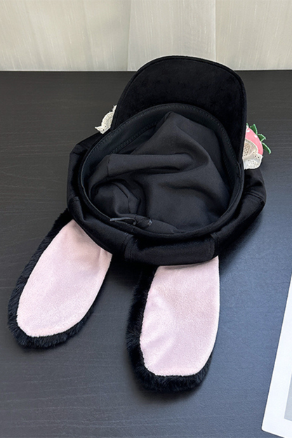 Rabbit Ear Strawberry Hat