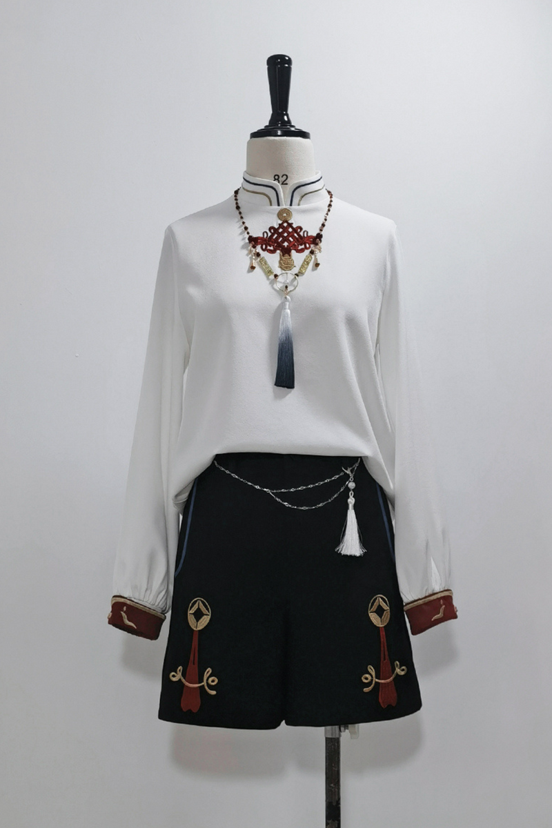 Treasure Chinese-style Element Hoodie Jacket Suit Set