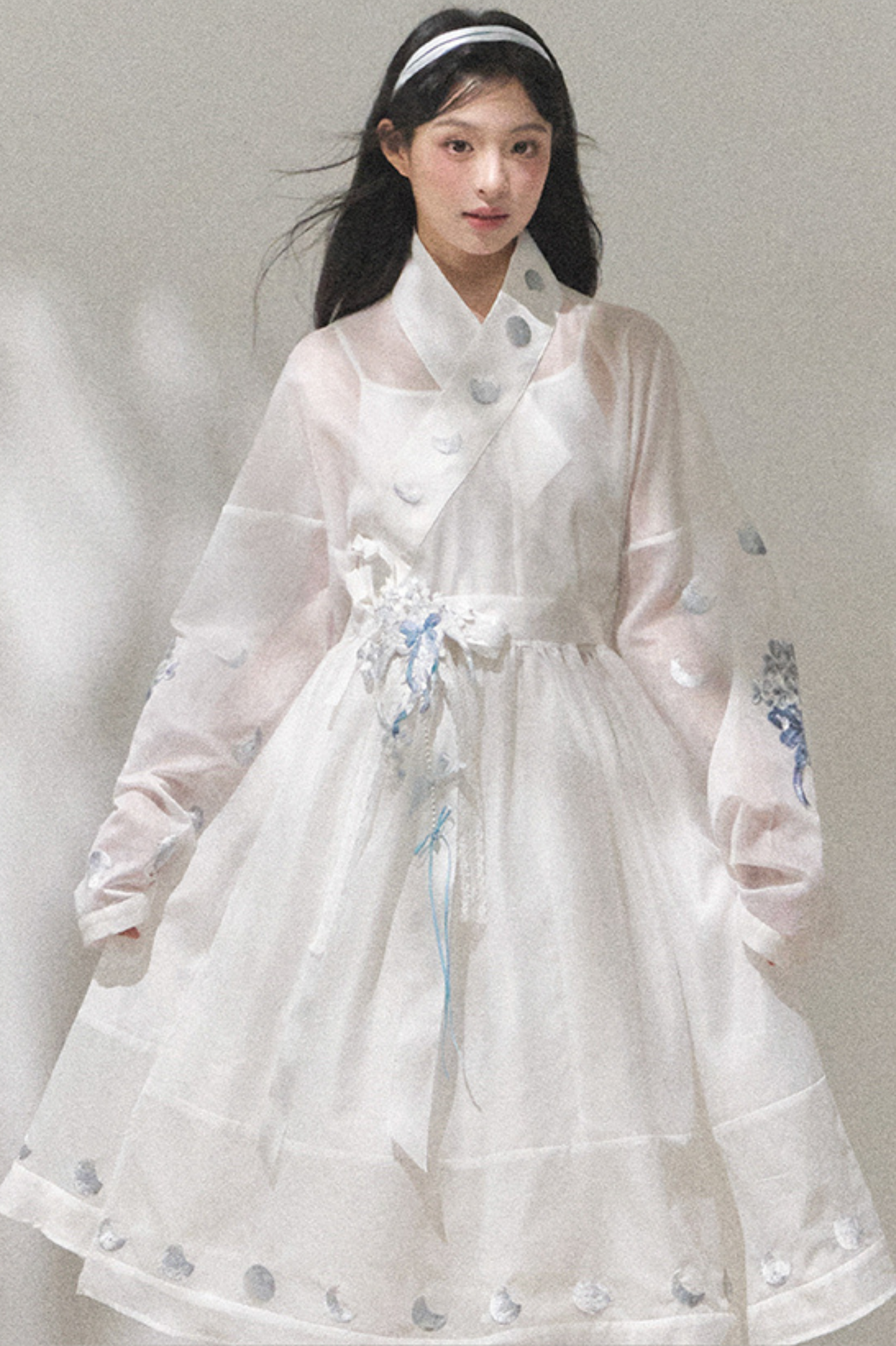 Pure White Chinese Dress + Belt