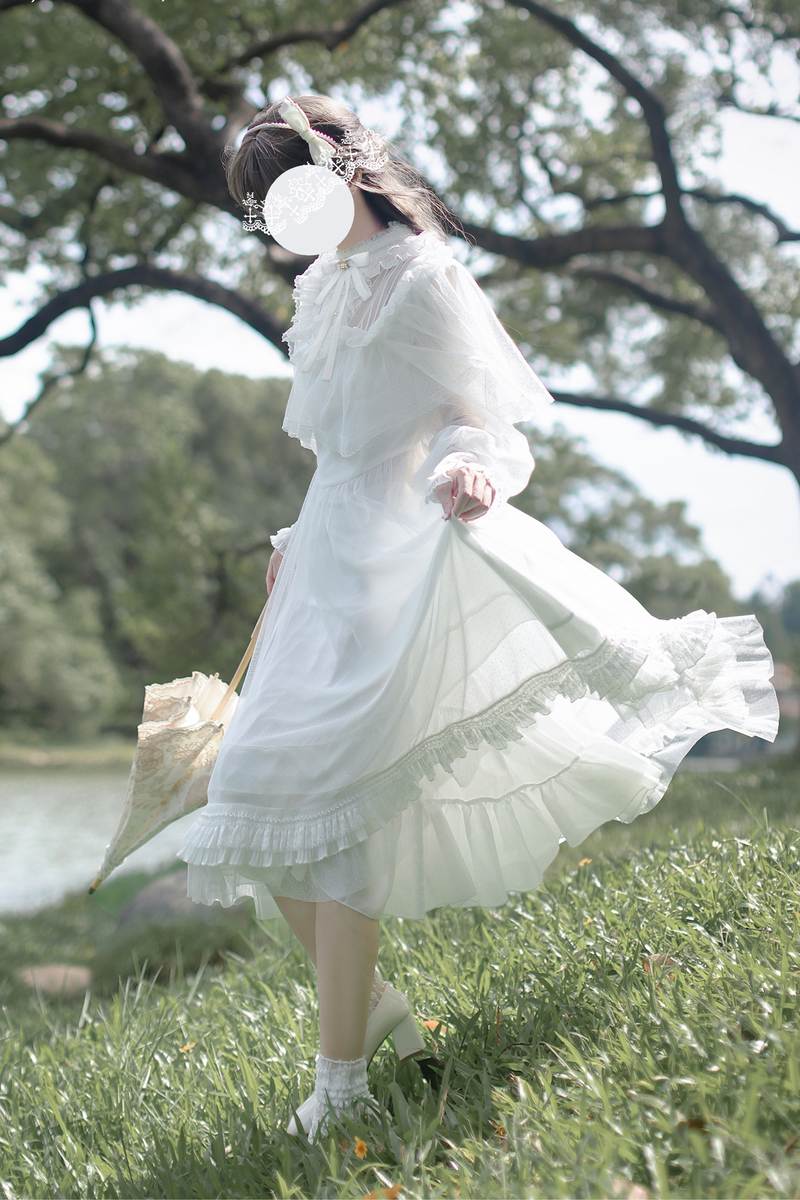 Classic System Dot Gauze Dress