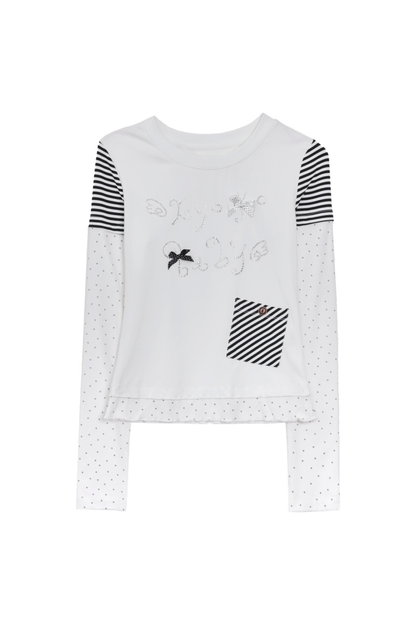 Heaven Angel Top + Striped Pants