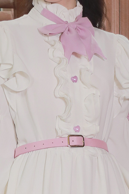French Retro Girly Dress + Ribbon