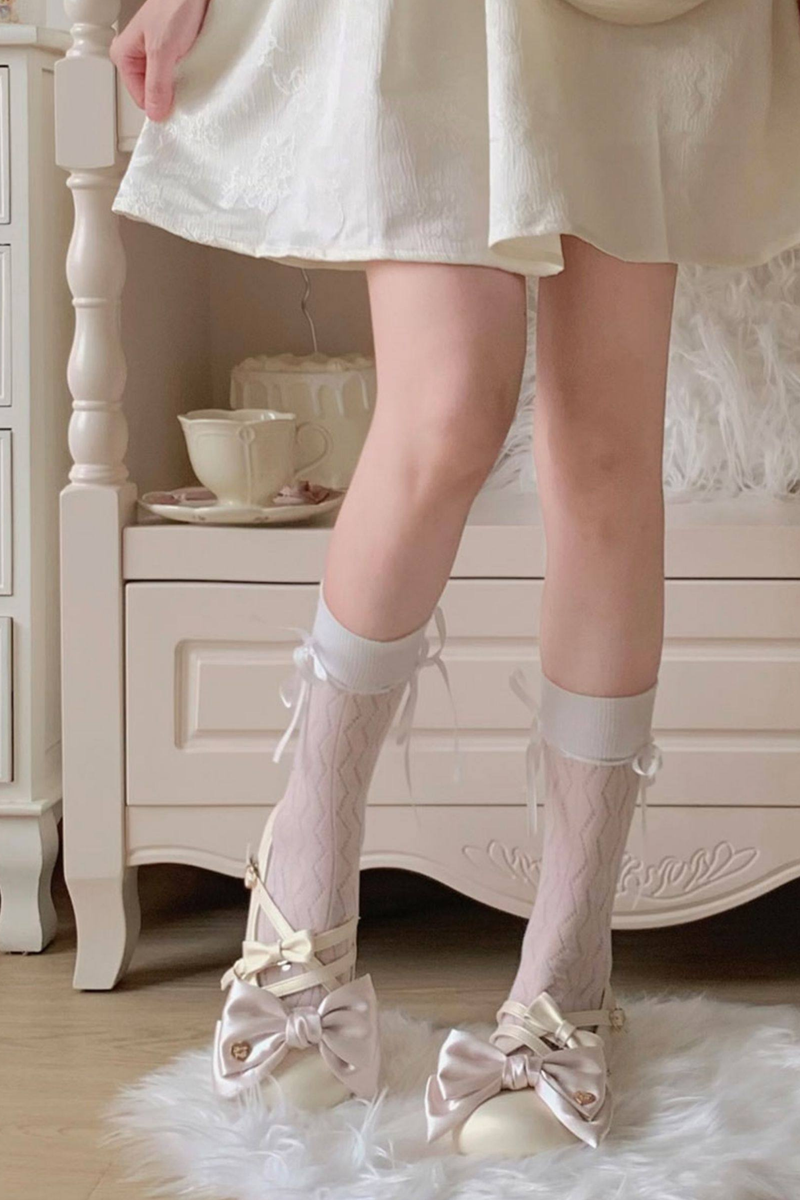 Satin Candy Ribbon Lolita Shoes