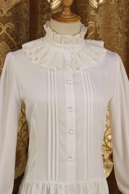 Neck Retro Chiffon Lolita Blouse