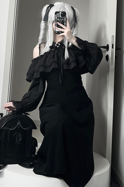 Mysterious Dark Long Dress