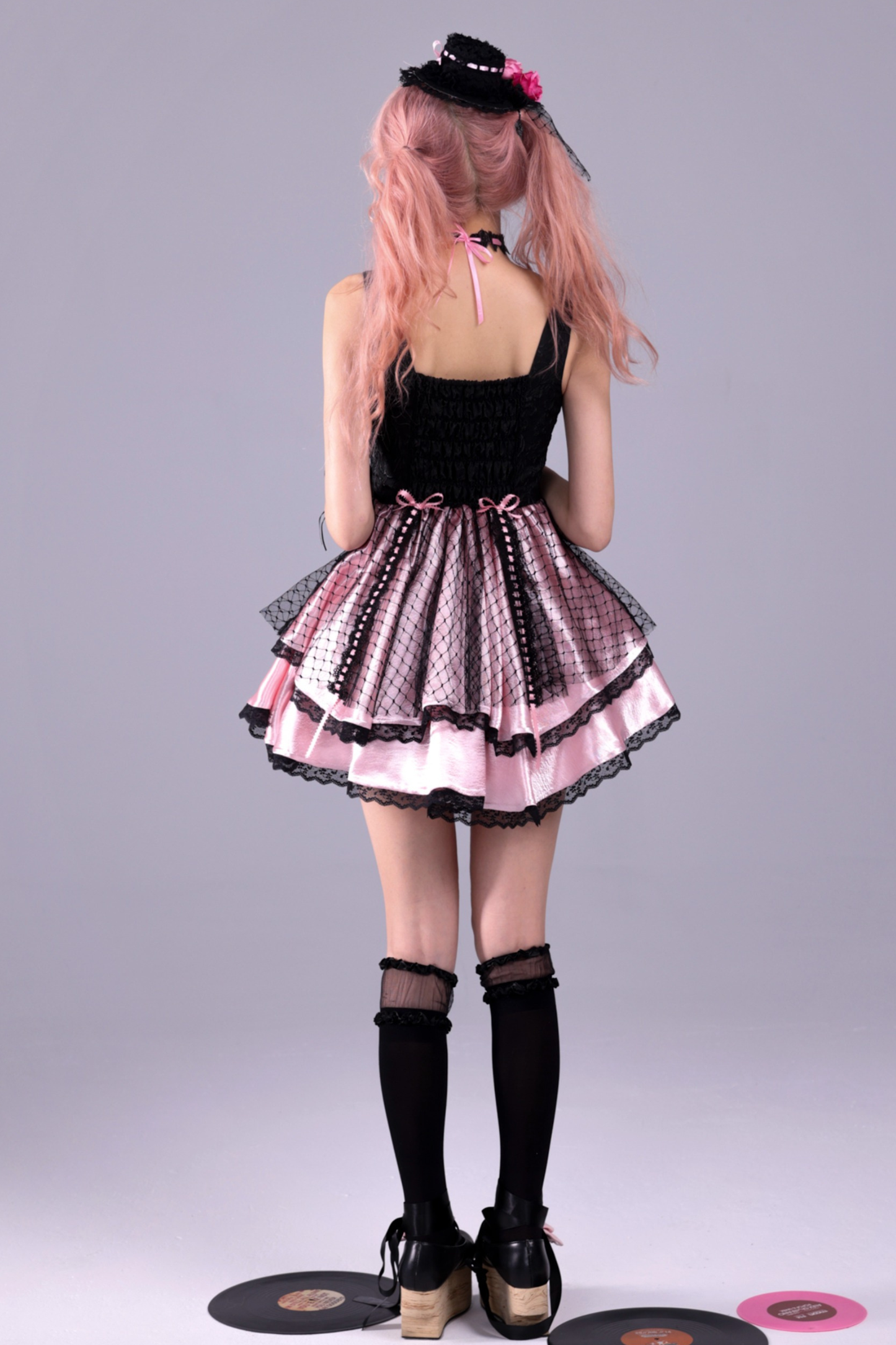 Crimson Baroque Puffy Sleeveless Dress