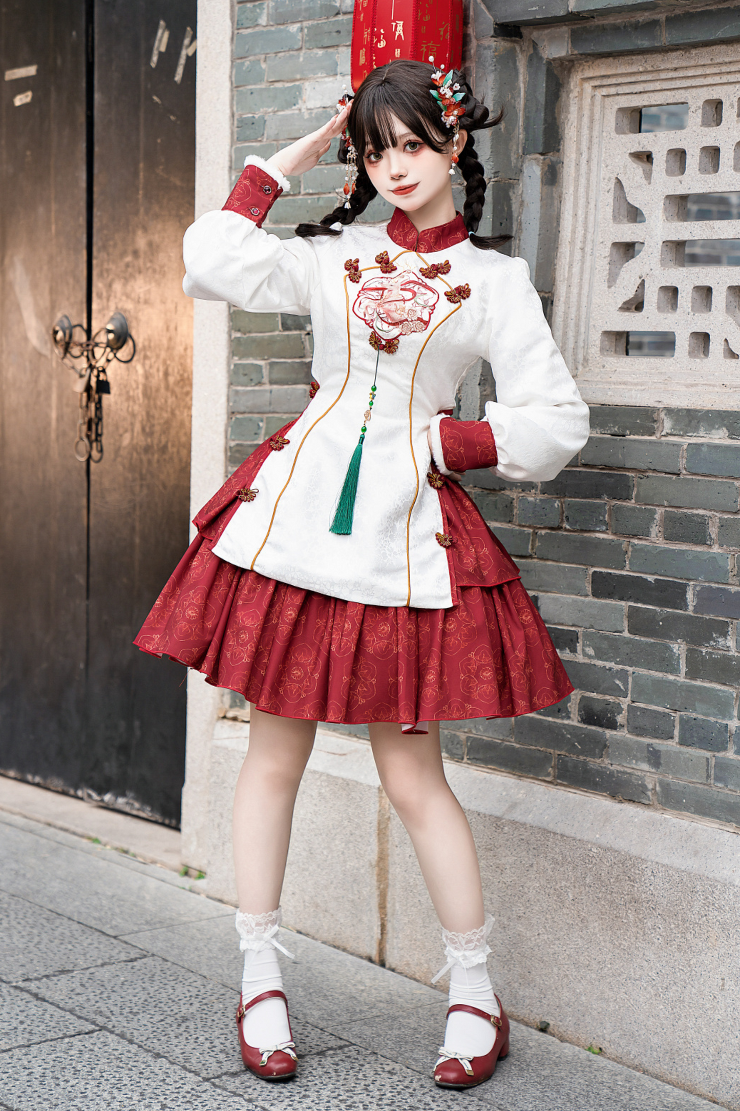 Snow Chinese-style Girly Dress
