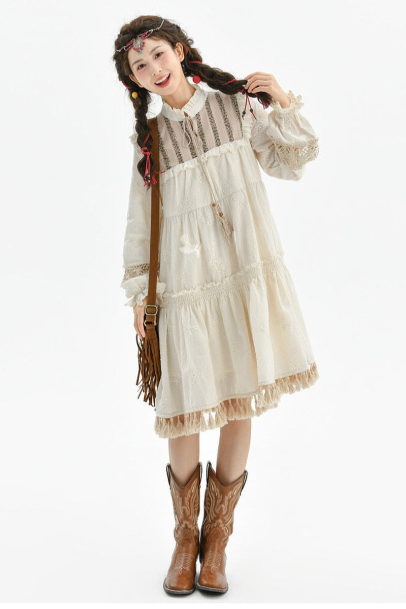 Resort Tassel Vest Dress Set